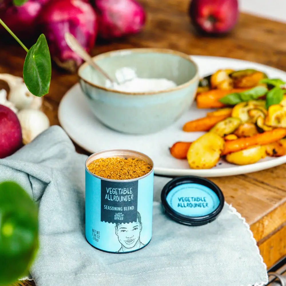 Just Spices - Vegetable Allrounder  -  – roasted vegetables seasoning
spice for vegetables
spice for veggies
vegetable allrounder
vegetable seasoning
vegetable seasoning packet