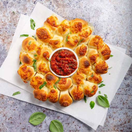 Stuffed Pizza Bites with Homemade Salsa 